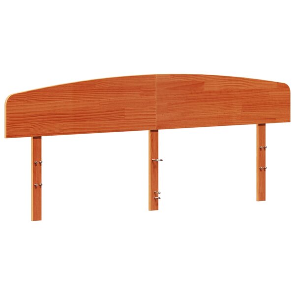 vidaXL Tête de lit cire marron 200 cm bois massif de pin