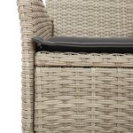 vidaXL Chaises de jardin coussins lot de 2 gris clair résine tressée