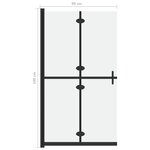 vidaXL Paroi de douche pliable Verre ESG dépoli 90x190 cm