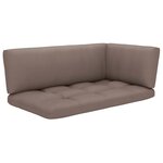 vidaXL Salon de jardin palette 6Pièces avec coussins pin imprégné de gris