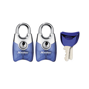 Pack de 2 Cadenas Fusion à Clé et Anse Protégée Couleur Aléatoire 4 4 x 2 x 1 4