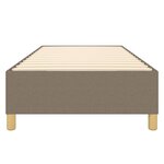 vidaXL Cadre de lit Taupe 90x200 cm Tissu