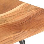 vidaXL Tabourets de bar lot de 2 bois d'acacia solide