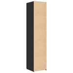 vidaXL Buffet haut noir 40x42 5x185 cm bois d'ingénierie