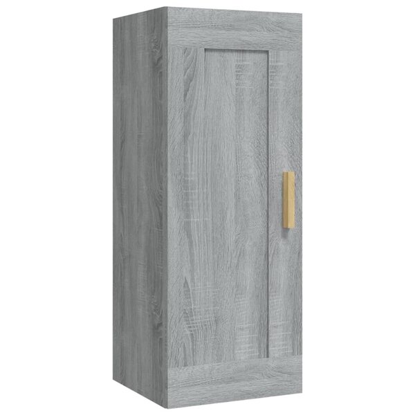 vidaXL Armoire murale Sonoma gris 35x34x90 cm Bois d'ingénierie