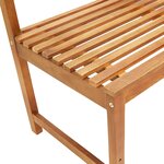 vidaXL Banc d'angle de jardin 140 cm Bois solide d'acacia