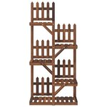 vidaXL Support à fleurs 60x25x130 cm bois massif de sapin