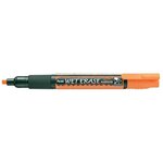 Marqueur 'wet erase smw26'  pointe biseautée  orange pentel