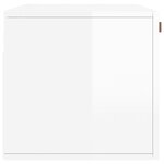 vidaXL Armoire murale blanc brillant 80x36 5x35 cm bois d'ingénierie