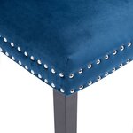 vidaXL Chaises à manger lot de 4 bleu velours