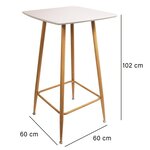 Table mange-debout style scandinave 4 personnes