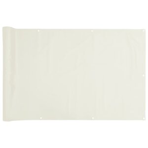 vidaXL Écran d'intimité de balcon blanc 500x90 cm PVC