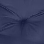 vidaXL Coussins de chaise à dossier bas lot de 4 bleu marine