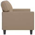vidaXL Canapé à 2 places Cappuccino 140 cm Similicuir