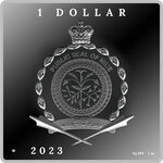 Pièce de monnaie en Argent 1 Dollar g 31.1 (1 oz) Millésime 2023 Treasures of the World Niue LADY WITH AN ERMINE