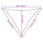 vidaXL Voile d'ombrage 160 g/m² Blanc 3 5x3 5x4 9 m PEHD