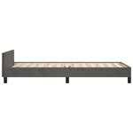 vidaXL Cadre de lit avec tête de lit Gris foncé 100x200 cm Velours