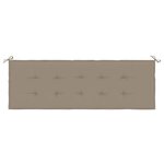 vidaXL Coussin de banc de jardin taupe 150x50x4 cm tissu oxford