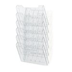 Trieur Mural Modulable Horizontal 6 Compartiments A4 - Cristal - Exacompta