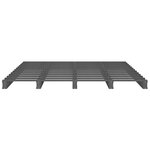 vidaXL Lit de palette sans matelas gris bois massif
