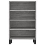 vidaXL Buffet haut sonoma gris 57x35x90 cm bois d'ingénierie