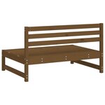 vidaXL Canapés centraux de jardin 2 Pièces marron miel bois pin massif