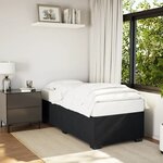 vidaXL Cadre de lit Noir 90x190 cm Velours