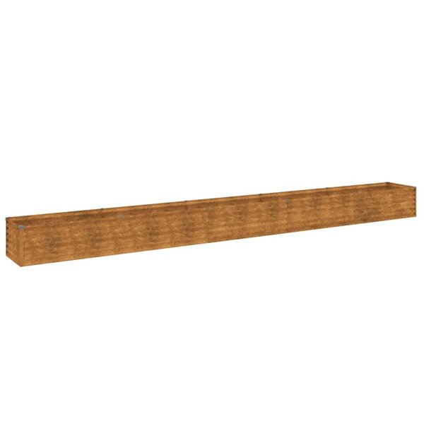 vidaXL Lit surélevé de jardin 482x50x36 cm acier corten