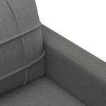 vidaXL Ensemble de canapés 4 Pièces coussins gris foncé tissu