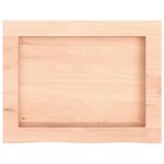 vidaXL Étagère murale 40x30x(2-6) cm bois de chêne massif non traité