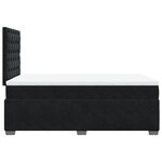 vidaXL Sommier à lattes de lit avec matelas noir 120x190 cm velours