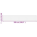 vidaXL Tapis rectangulaire marron 80x500 cm bambou