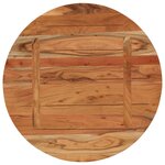 vidaXL Dessus de table Ø80x3 8 cm rond bois massif d'acacia