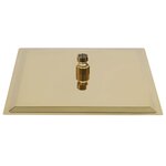 vidaXL Pomme de douche pluie Acier inoxydable 30x30 cm Carrée Doré