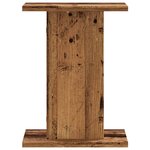 vidaXL Supports pour plantes 2 Pièces vieux bois bois d'ingénierie