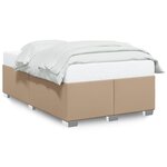 vidaXL Cadre de lit Cappuccino 120x200 cm Similicuir