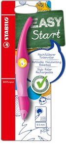 Roller Ergonomique EASYoriginal 0 5 mm rose Gaucher + 1 recharge STABILO