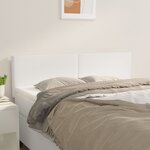 vidaXL Têtes de lit 2 Pièces Blanc 72x5x78/88 cm Similicuir