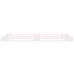 vidaXL Lit de palette sans matelas blanc bois massif