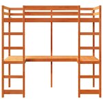 vidaXL Cadre de lit superposé sans matelas 80x200cm bois de pin massif