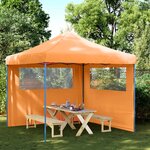 vidaXL Tente de réception pliable escamotable avec 2 parois latérales