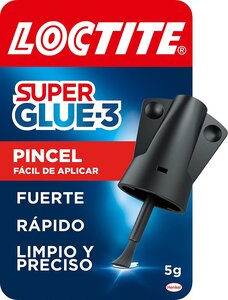 Loctite Super Glue-3 Brush 5gr - Adhésif universel triple résistance - Force et utilisation instantanée - 2640969/2046283/2640782