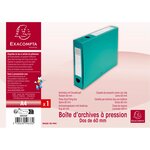 Boite De Classement À Pression Dos 60mm Polypropylène 7/10e Opaque - A4 - Vert - X 10 - Exacompta