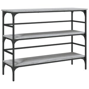 vidaXL Table console sonoma gris 100x32x75 cm bois d'ingénierie