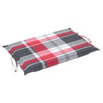 vidaXL Chaise longue de jardin avec coussin Bois d'acacia solide