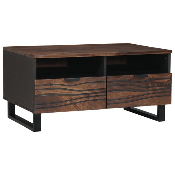 vidaXL Table basse 80x54x40 cm en bois massif