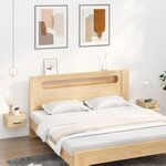 vidaXL Tables de chevet murales 2 Pièces Chêne sonoma 35x35x20 cm