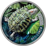 Pièce de monnaie en Argent 2 Dollars g 62.2 (2 oz) Millésime 2024 Lifelong Journey RED EARED TURTLE
