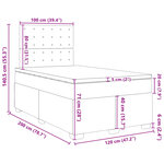 vidaXL Sommier à lattes de lit matelas Noir 120x200 cm Similicuir