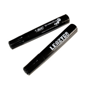 Lot de 2 Feutres marqueurs permanents BIC noir LEAZYGO